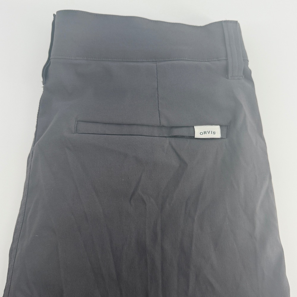 Orvis Mens 34x32 Charcoal Gray Stretch Water Repellent Outdoor Hiking Pants